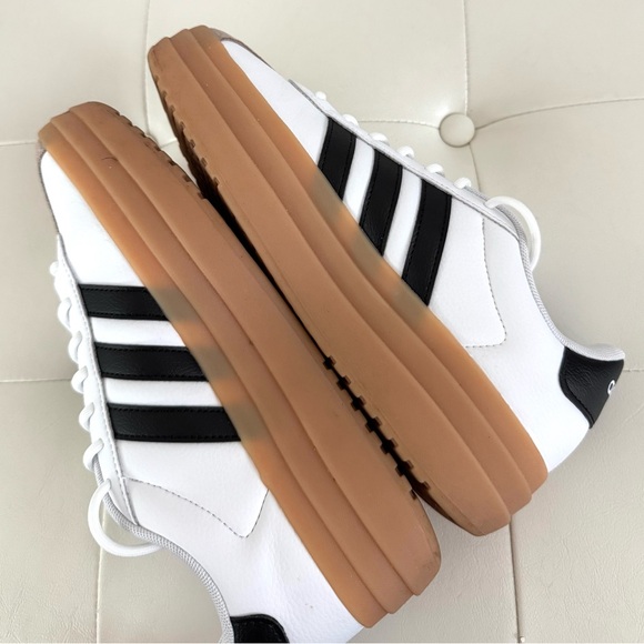 Adidas VL Court Bold White and Black Sneakers - Picture 4 of 12
